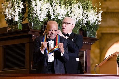 Berry Gordy Jr. receiving the Kennedy Center Honors in 2021